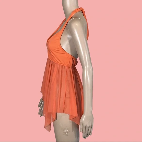 Venus Vintage HalterTop Swimwear Handkerchief Fairycore Coquette Beach Size 8 - Picture 2 of 7